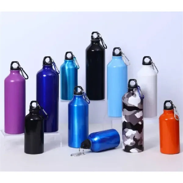 Pacific Aluminum Sports Water Bottle 26Oz with Carabiner