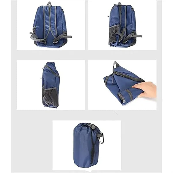 Foldable Lightweight Backpack W/ Side Pouch