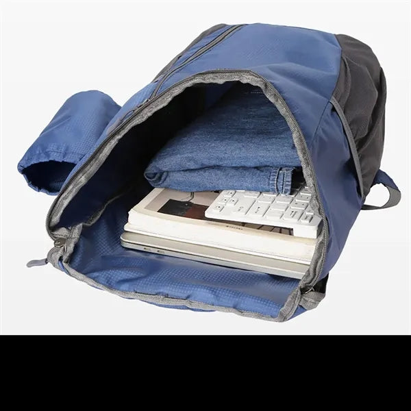 Foldable Lightweight Backpack W/ Side Pouch