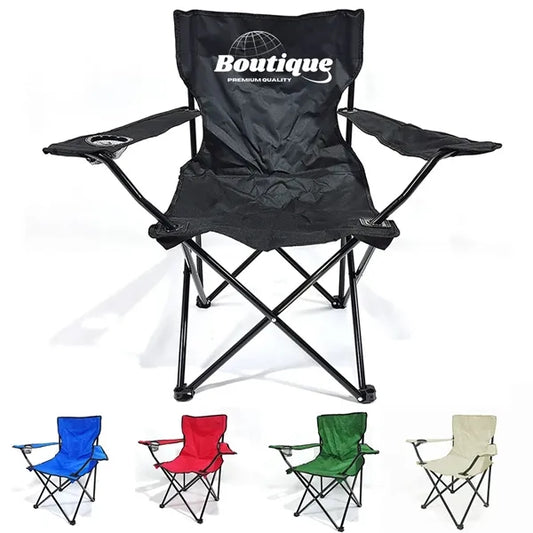 Folding Camping Chair W/ Cup Holder and Armrests