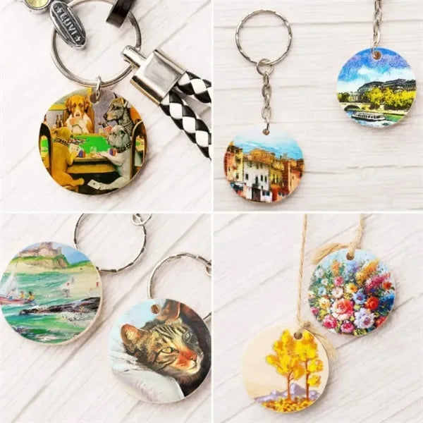 Wooden Custom Keychain for Laser Engraving