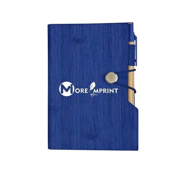 Woodgrain Look Notebook With Sticky Notes And Flags