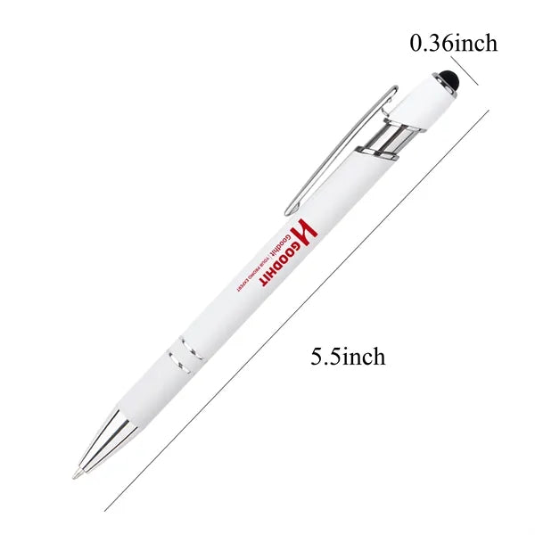 2-in-1 Stylus Retractable Ballpoint Metal Pen Touchscreen