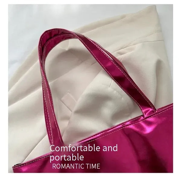 Laser Fashion Candy Color Single Shoulder Tote Bag