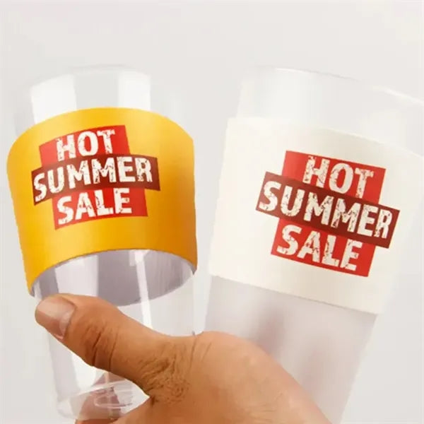 16 oz Custom Kraft Disposable Coffee Cup Sleeve