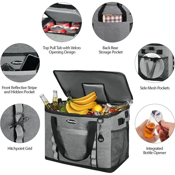 Large Leakproof Camping Cooler Lunch Bag