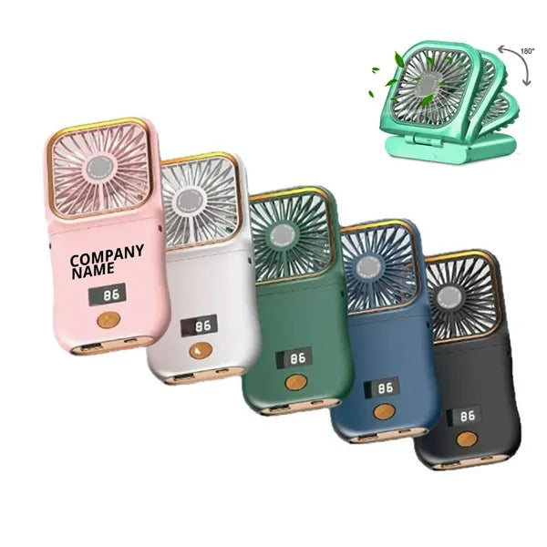 3 in 1 Mini Silent Foldable Fan