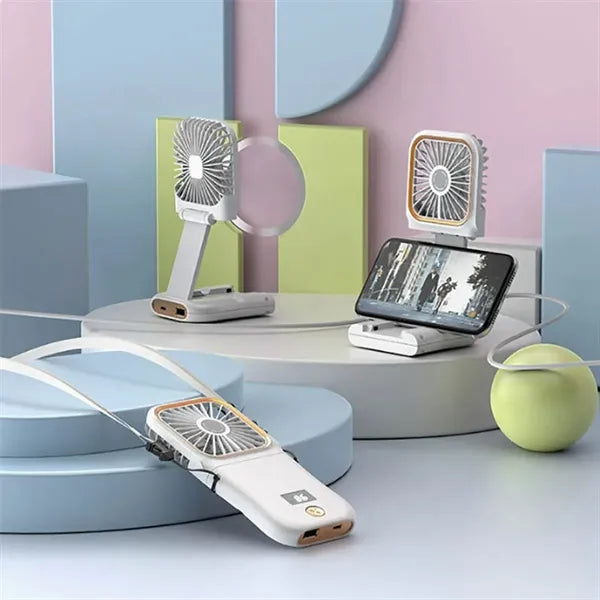 3 in 1 Mini Silent Foldable Fan