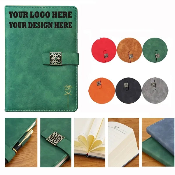 A5 Vintage Clasp Notebook for Business & Study