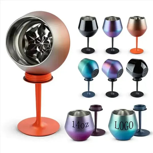 14oz Detachable Thermal Wine Tumbler