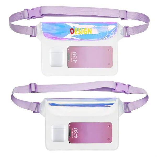 Shimmering Outdoor Transparent Waterproof Fanny Pack