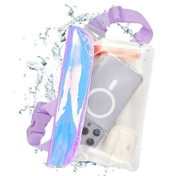 Shimmering Outdoor Transparent Waterproof Fanny Pack