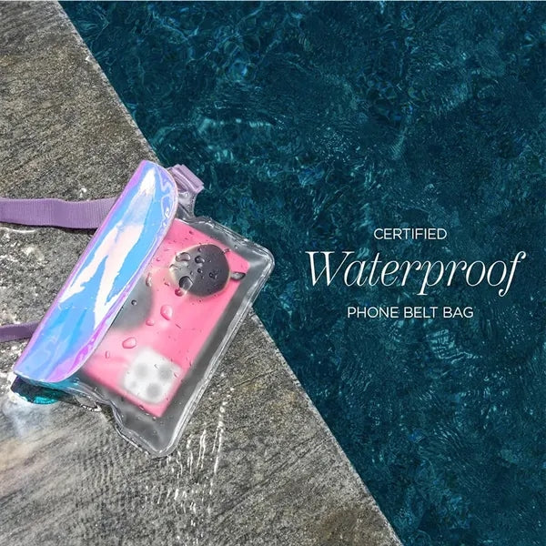 Shimmering Outdoor Transparent Waterproof Fanny Pack
