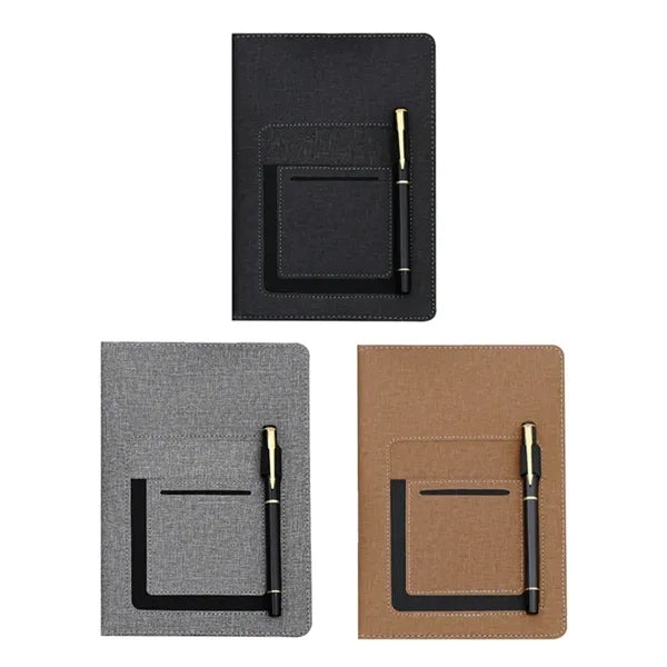 A5 Business Notebook with Card Holder & Pen Slot