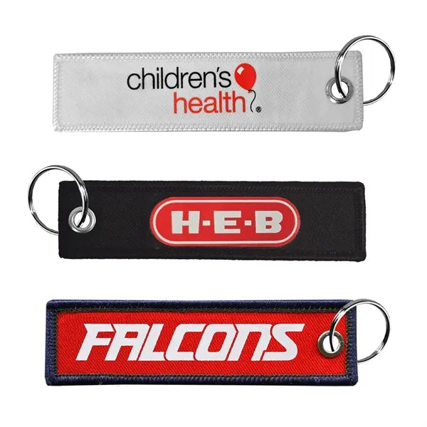 1" x 4" Two Side Key Ring with DTF