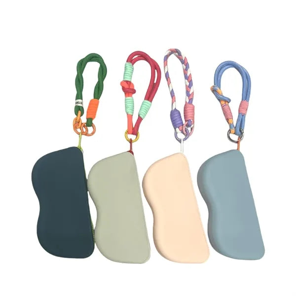Silicone Sunglasses Pouch with Zipper Glasses Organizer
