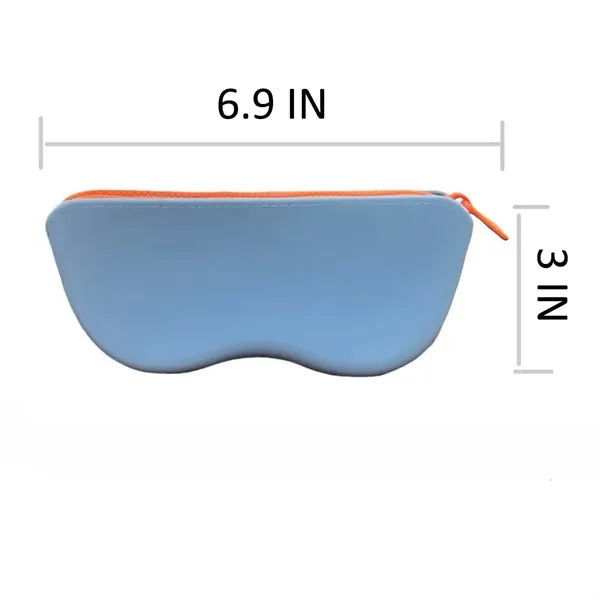 Silicone Sunglasses Pouch with Zipper Glasses Organizer