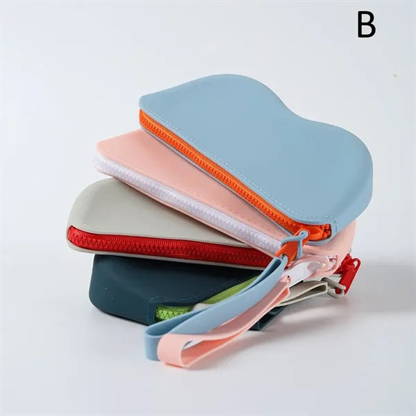 Silicone Sunglasses Pouch with Zipper Glasses Organizer