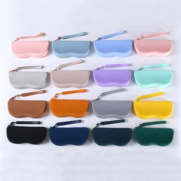 Silicone Sunglasses Pouch with Zipper Glasses Organizer