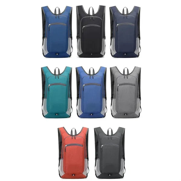 Lightweight Foldable Travel Backpack W/ Zipper Side Pocket