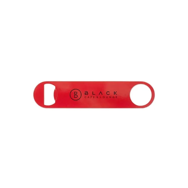 Paddle Style Powder Coated Steel Bottle Opener