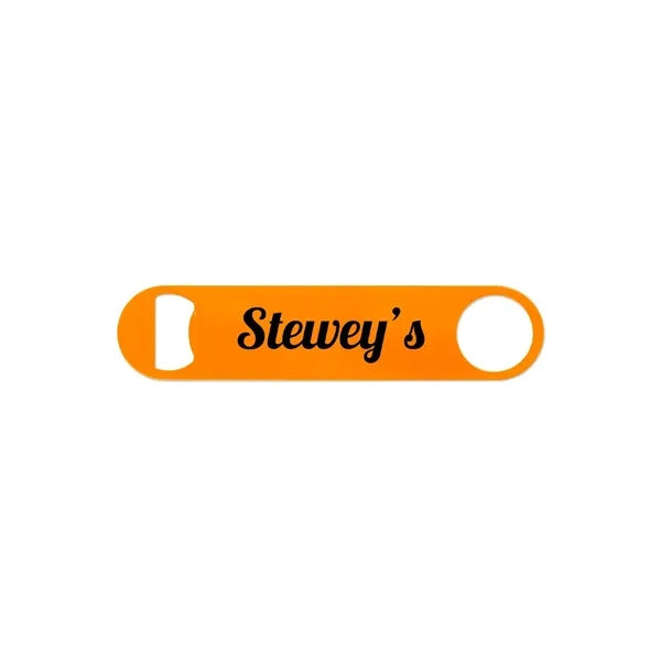 Paddle Style Powder Coated Steel Bottle Opener