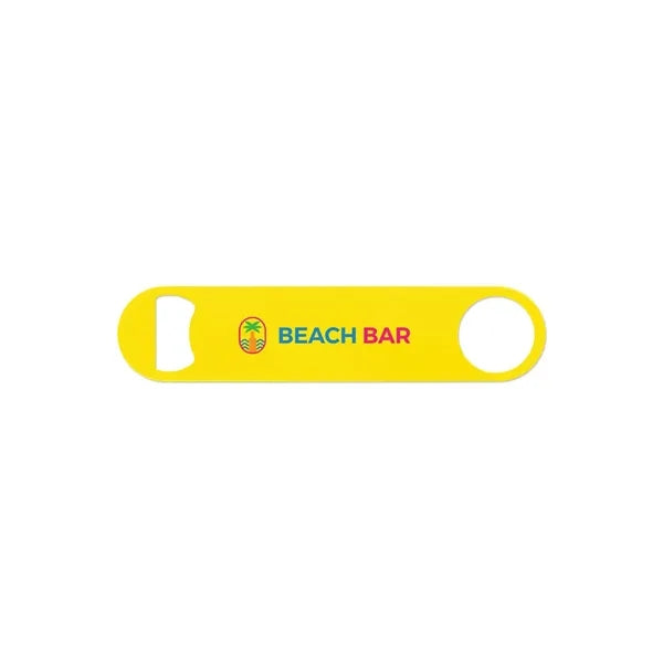 Paddle Style Powder Coated Steel Bottle Opener