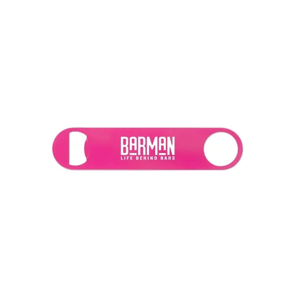 Paddle Style Powder Coated Steel Bottle Opener