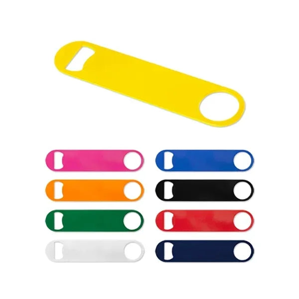 Paddle Style Powder Coated Steel Bottle Opener