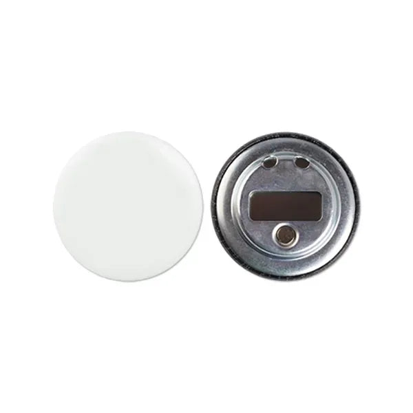 Round Celluloid Button Bottle Opener With Magnet
