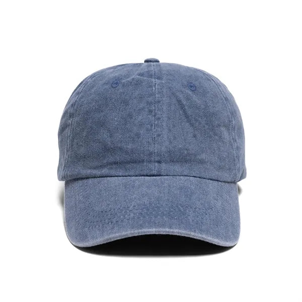Buckle Strap Denim Cotton Baseball Cap