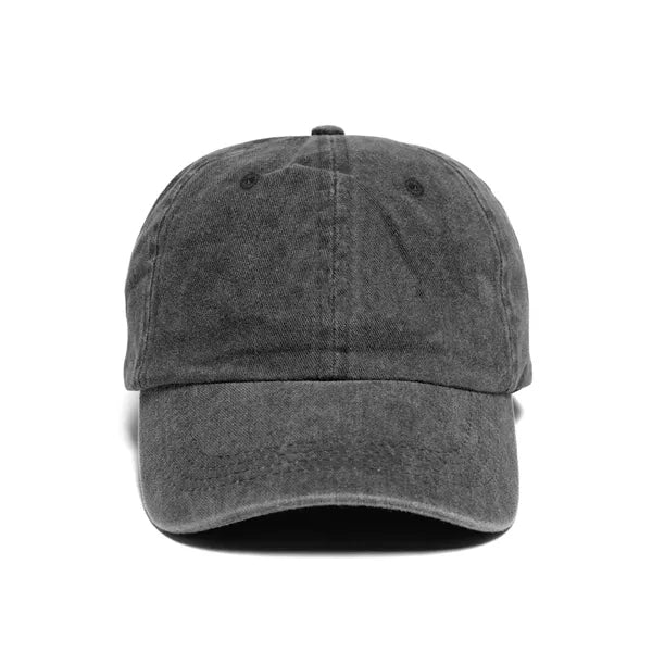 Buckle Strap Denim Cotton Baseball Cap