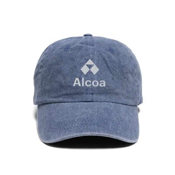 Buckle Strap Denim Cotton Baseball Cap