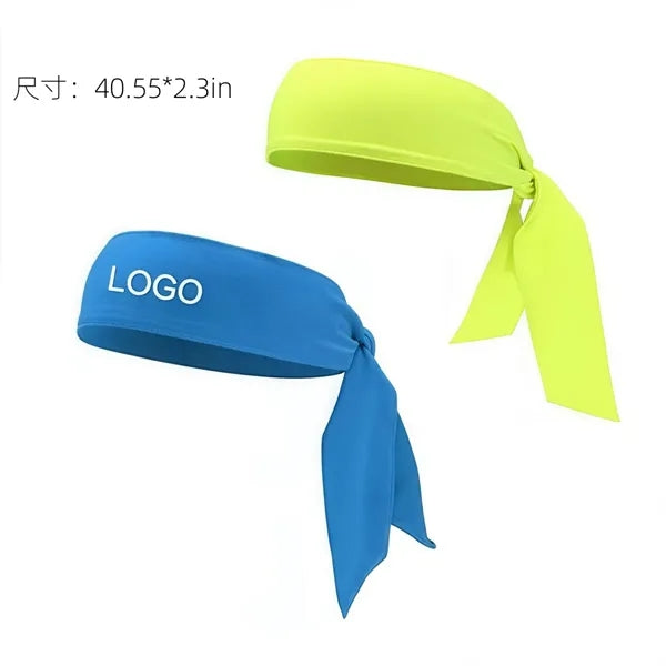 Tennis Sweatband Headband Dry Head Tie Hair Band