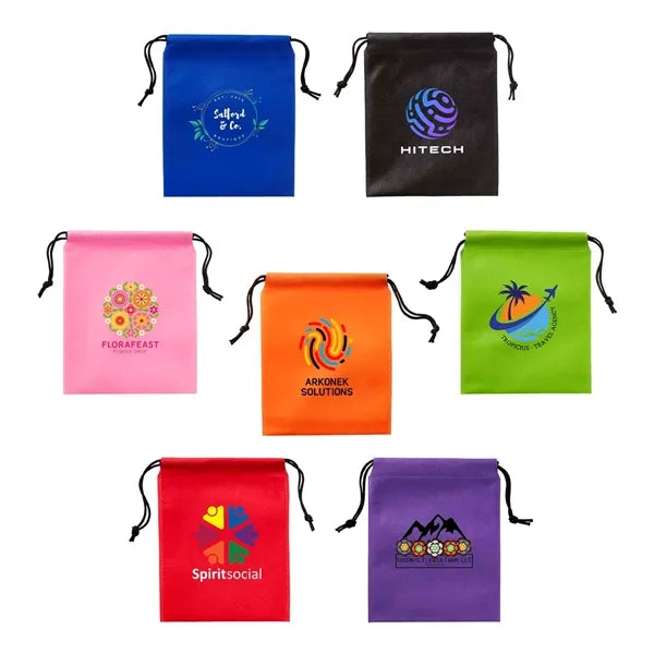 Full Color Non-Woven Drawstring Pouch