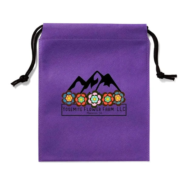Full Color Non-Woven Drawstring Pouch