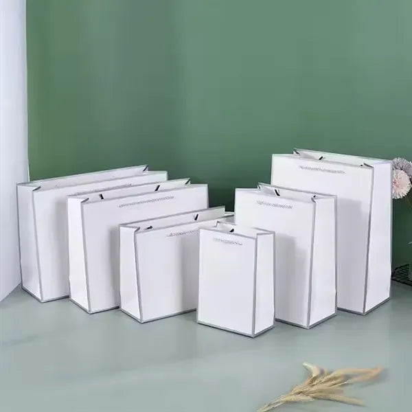 White Gift Bags With Handles