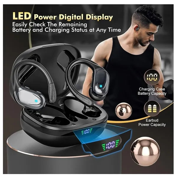 Wireless Sports Bluetooth Noise Canceling Earphones