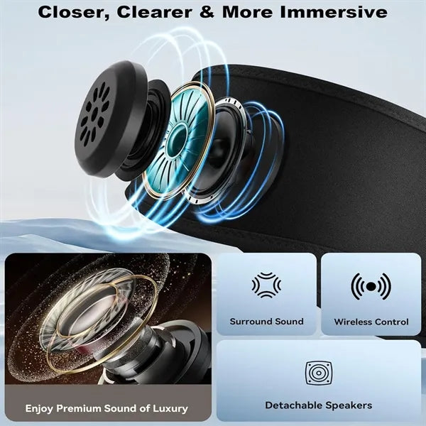 BT 5.4 Wireless Earphones Headband with HD Stereo Speaker