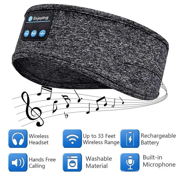 BT 5.4 Wireless Earphones Headband with HD Stereo Speaker