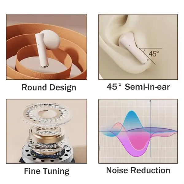 BT 5.4 Retro Semi in Ear Sports Noise Reduction Earbuds