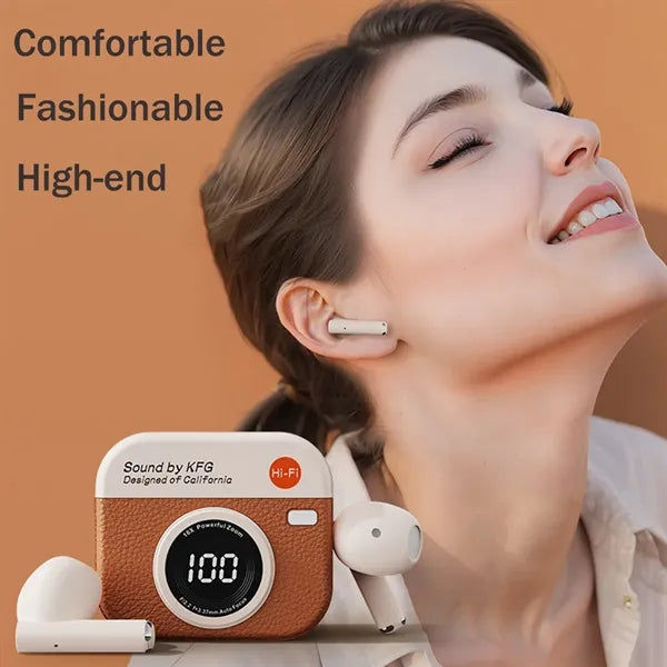 BT 5.4 Retro Semi in Ear Sports Noise Reduction Earbuds