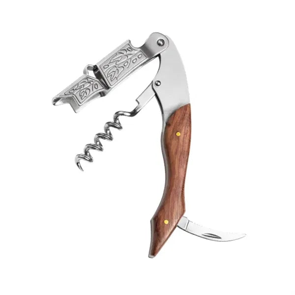 Corkscrew Wine Opener with Foil Cutter & Cap Remover