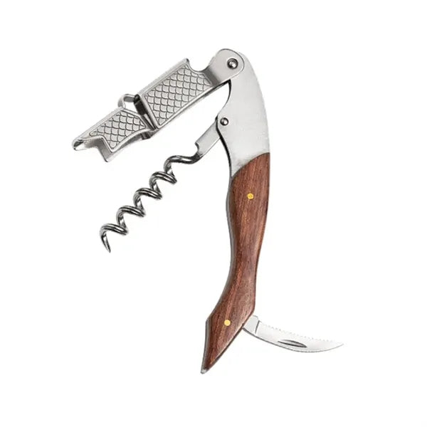 Corkscrew Wine Opener with Foil Cutter & Cap Remover