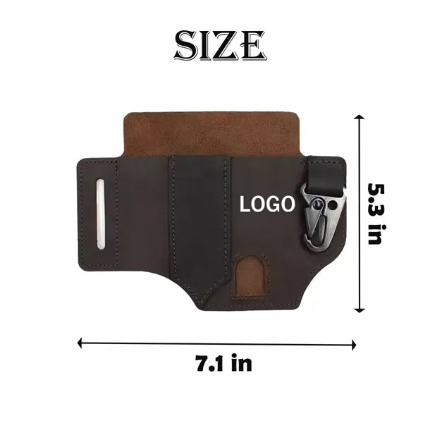 Leather Multitool Sheath EDC Belt Organizer