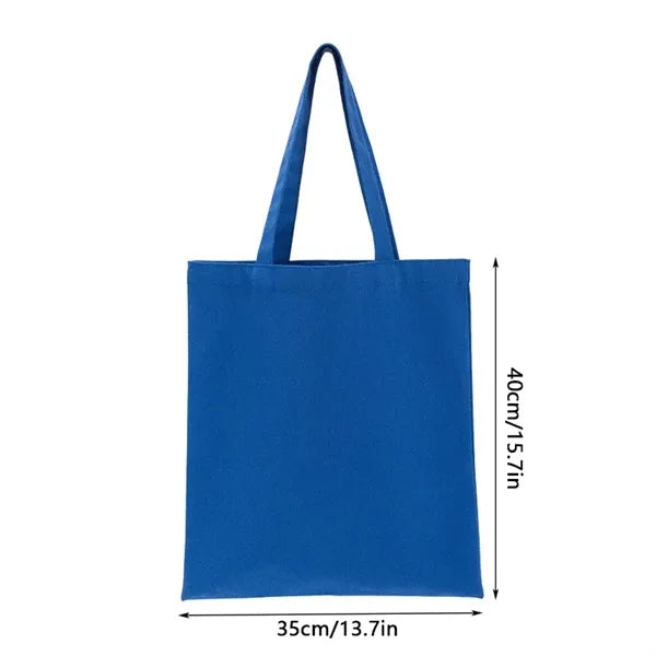 Logo Plain Canvas Totes Cotton Shopping Bags