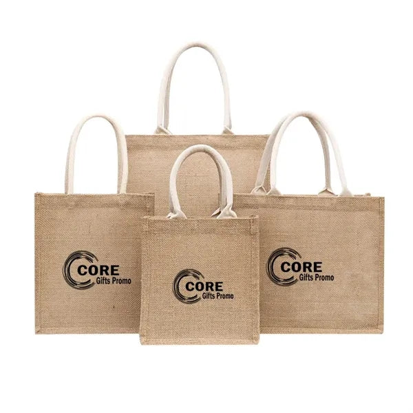 Jute Tote Bags Durable Burlap with Handle