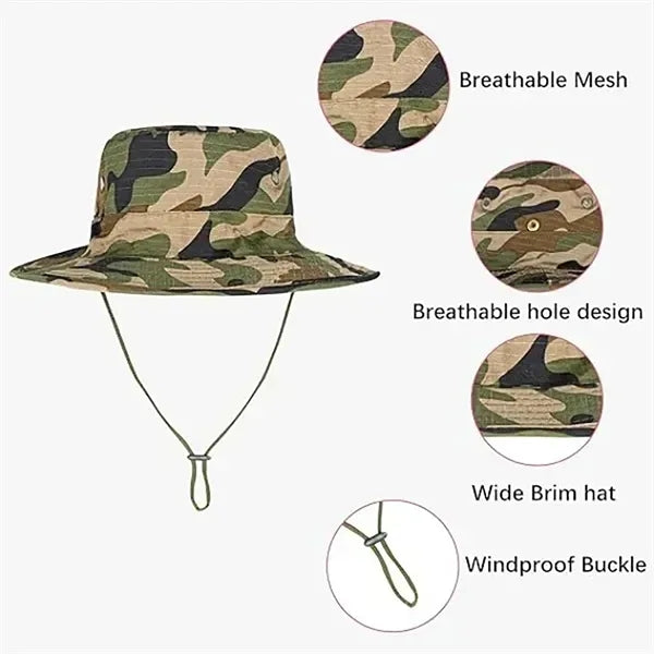 Unisex Boonie Hat Summer Travel Beach Sun Cap
