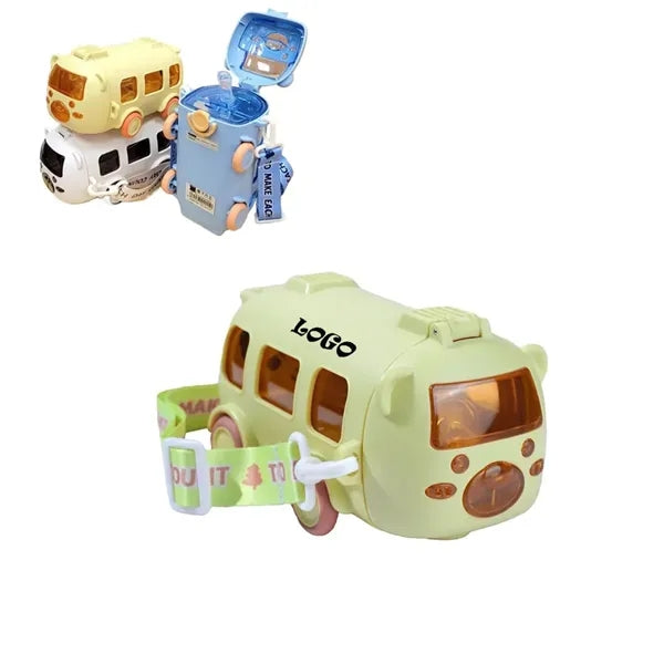 Creative Crossbody Car Cup for Students with Straw
