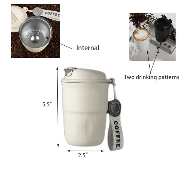 High-quality 316 Stainless Steel Car Coffee Insulated Cup